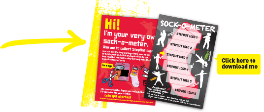 Dwnload our Sock-O-Mter Card